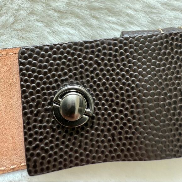 Salvatore Ferragamo stingray genuine leather belt size 40 Authentic Retail 950 - Picture 6 of 12